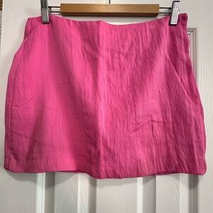 Pink short skirt